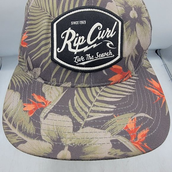 Rip Curl Live The Search Adults Floral Tropical Hat Adjustable Comfort Casual - Picture 5 of 10